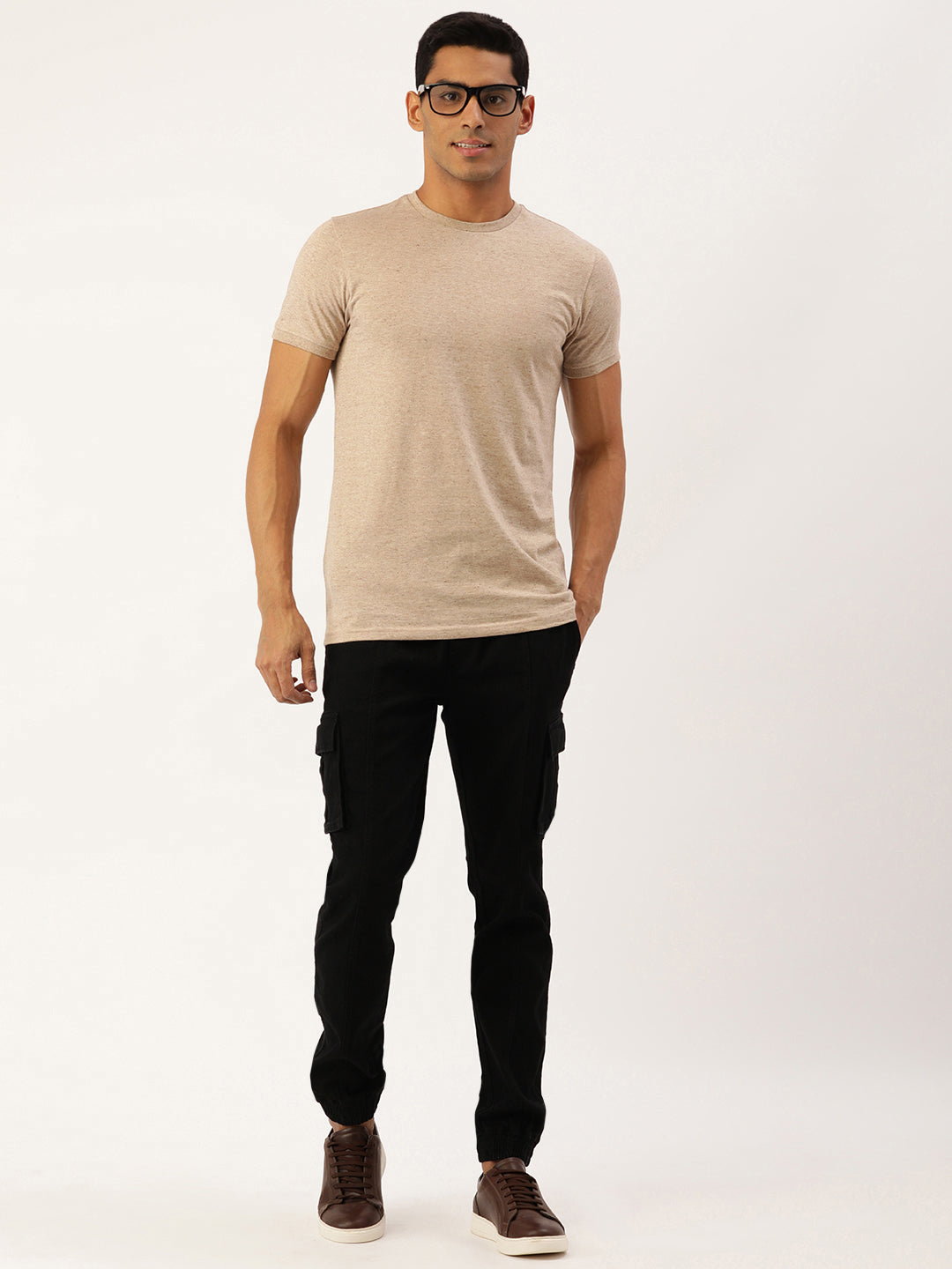 Solid Denim Joggers