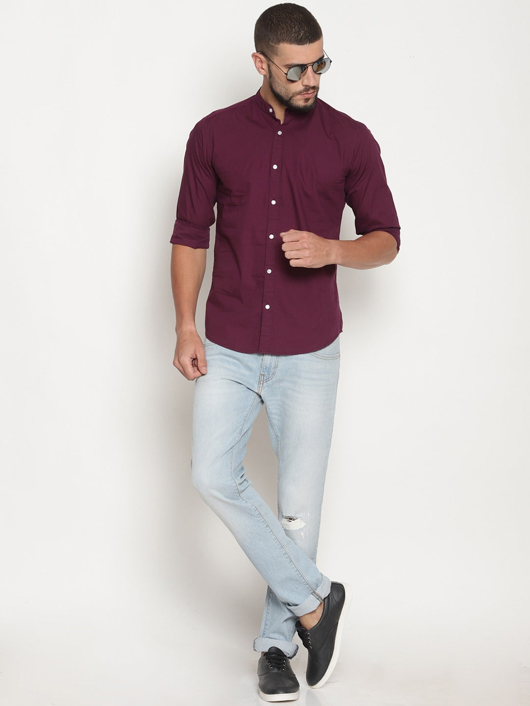 Solid Casual Shirt