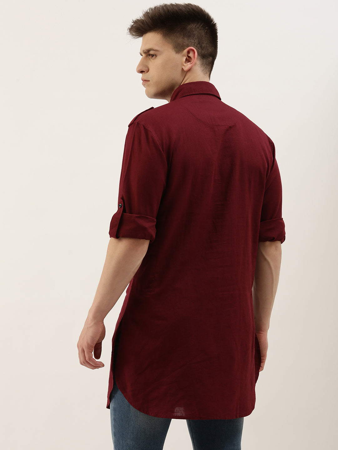 Solid Pathani Kurta