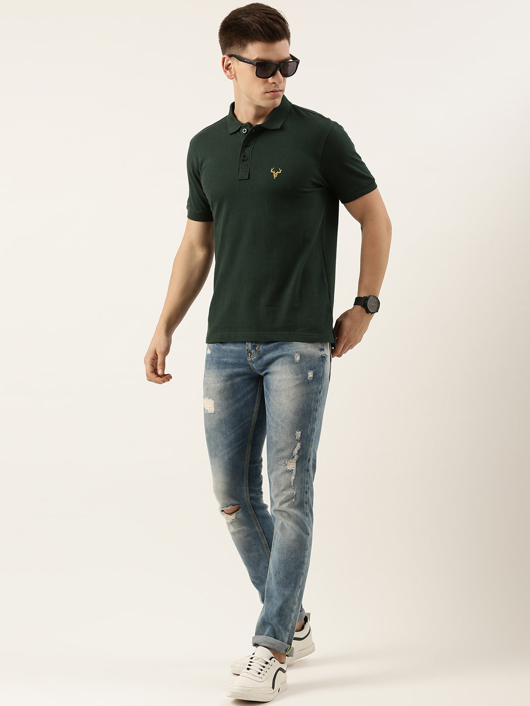 Solid Polo T-Shirt
