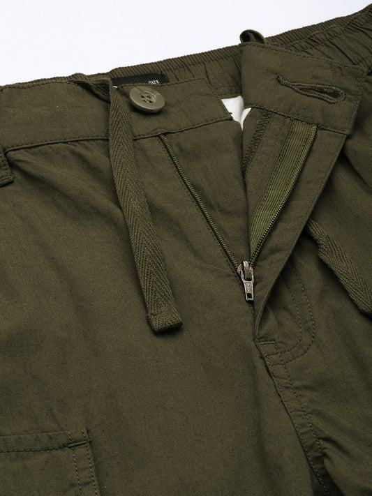 Solid Cargo Shorts