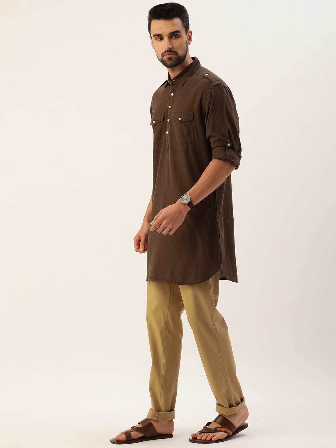 Solid Pathani Kurta