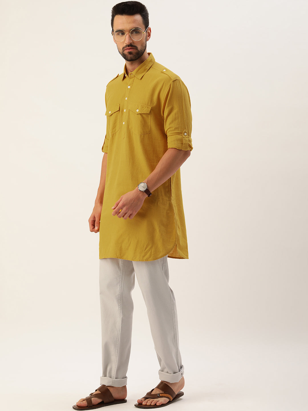 Solid Pathani Kurta