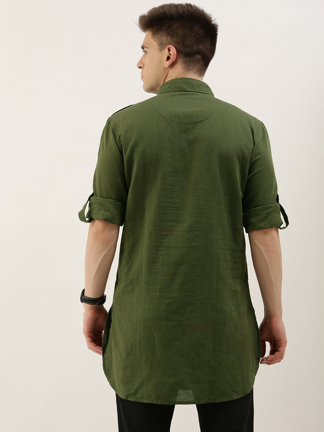 Solid Pathani Kurta