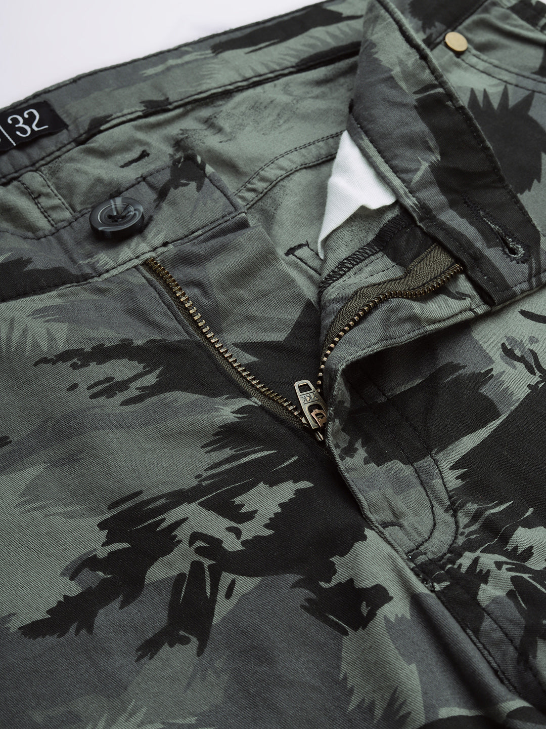 Printed Cargos Trousers