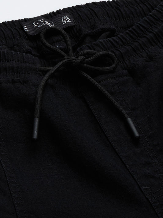 Solid Denim Joggers