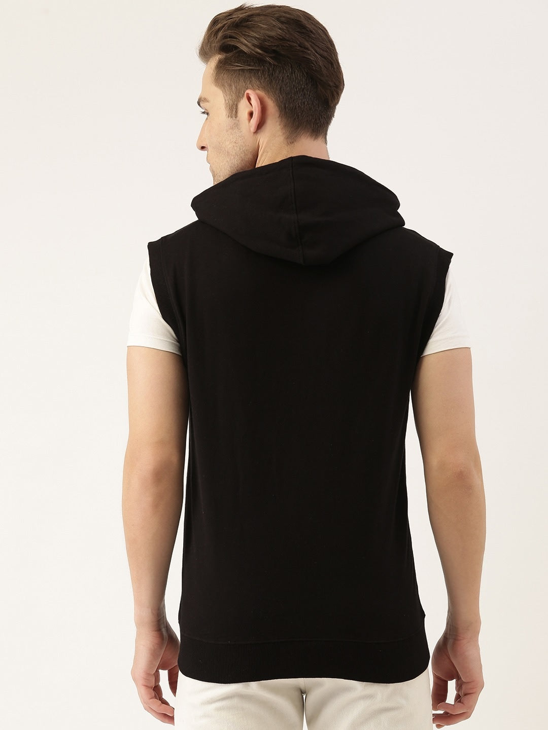 Solid Hooded Sweatshirt