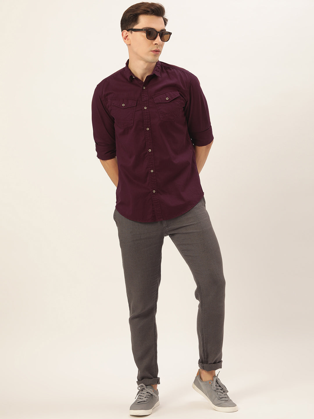Solid Casual Shirt