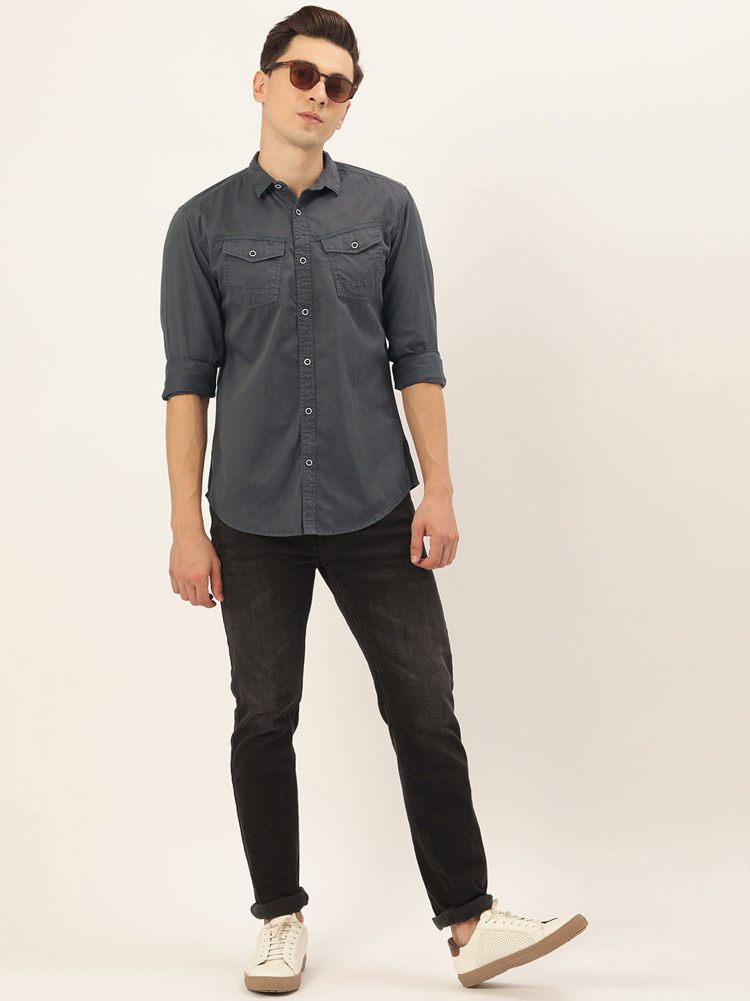 Solid Casual Shirt
