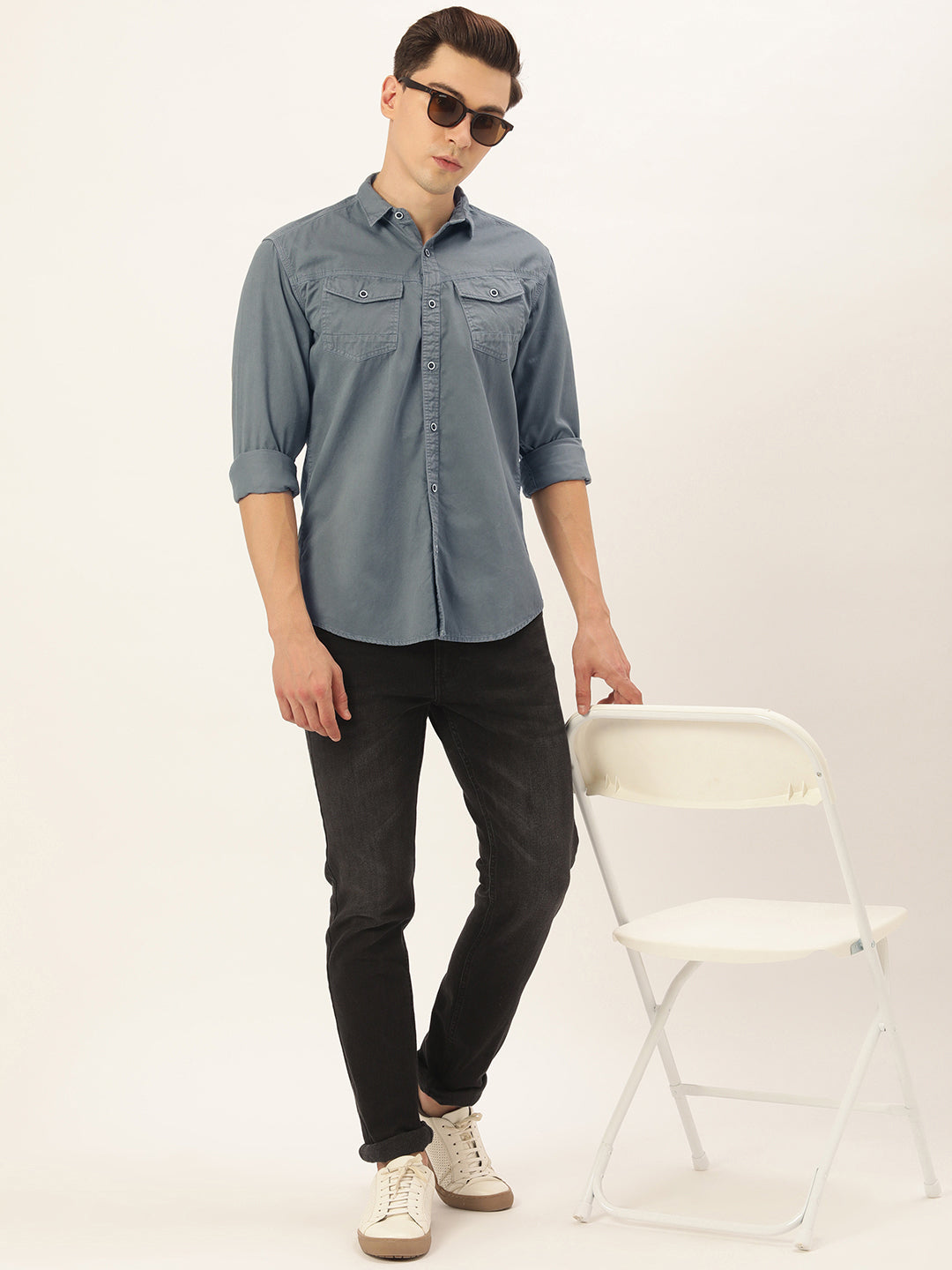 Solid Casual Shirt