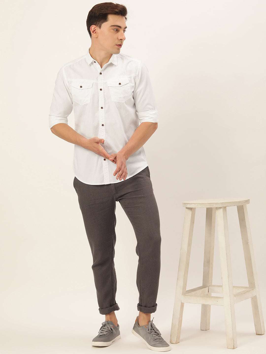 Solid Casual Shirt