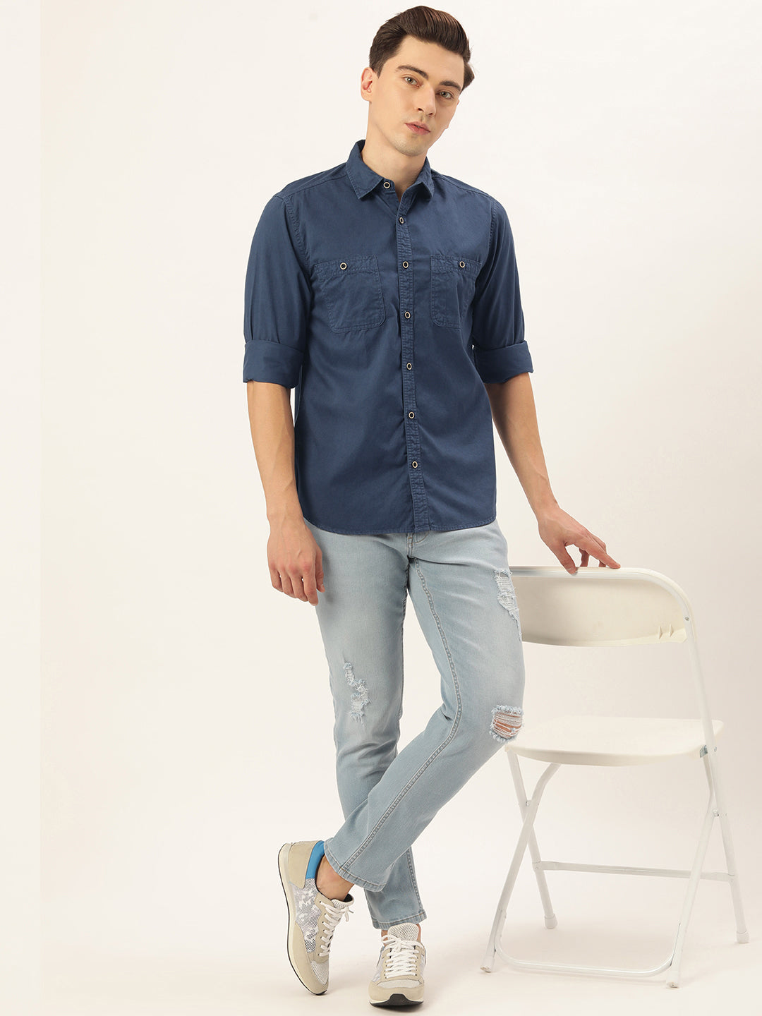 Solid Casual Shirt