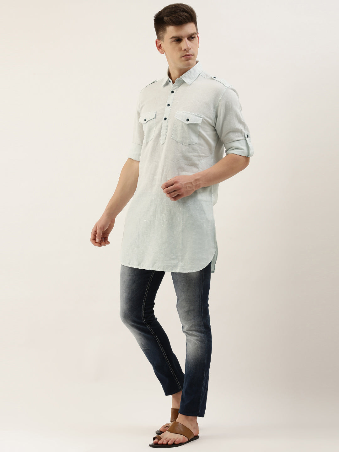 Solid Pathani Kurta