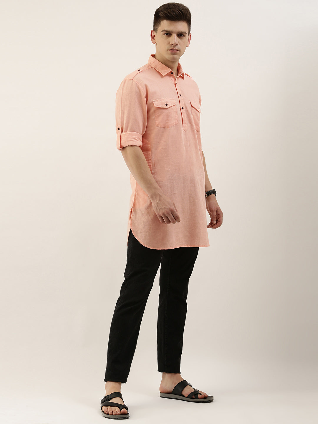 Solid Pathani Kurta