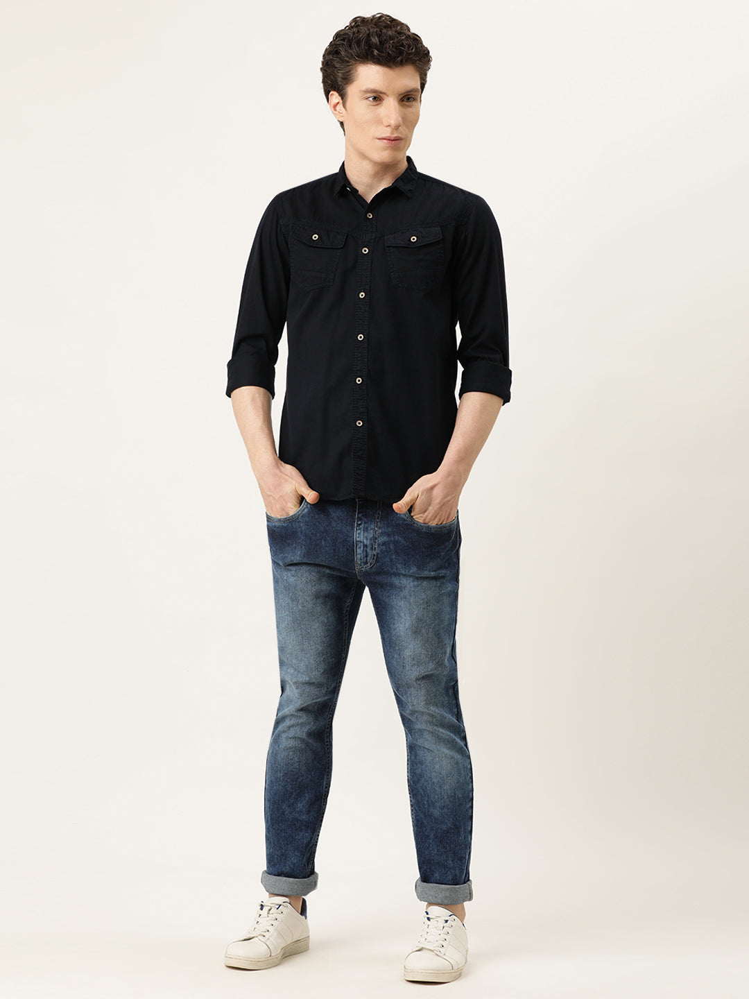 Solid Casual Shirt