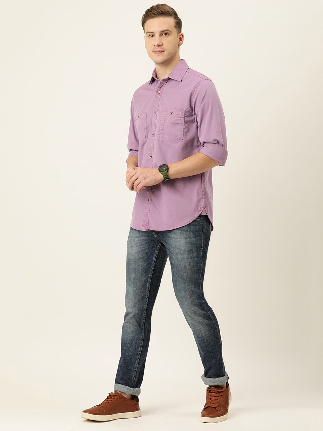 Solid Casual Shirt