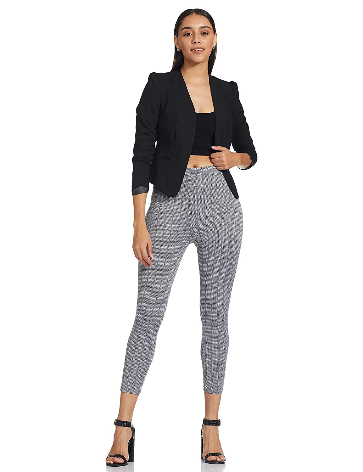 Checked Treggings