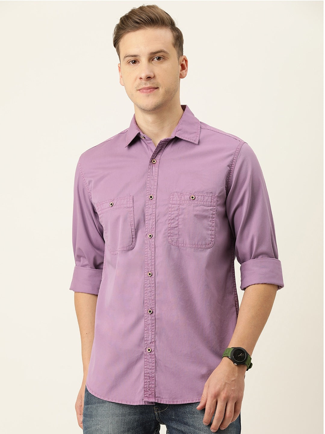 Solid Casual Shirt