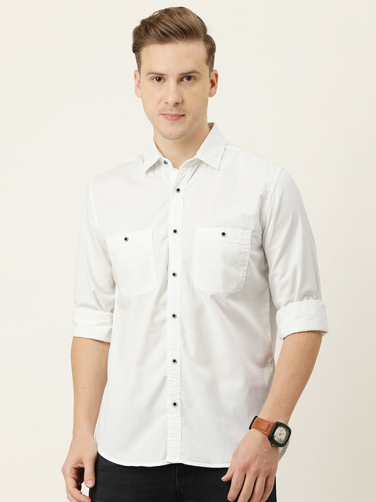 Solid Casual Shirt