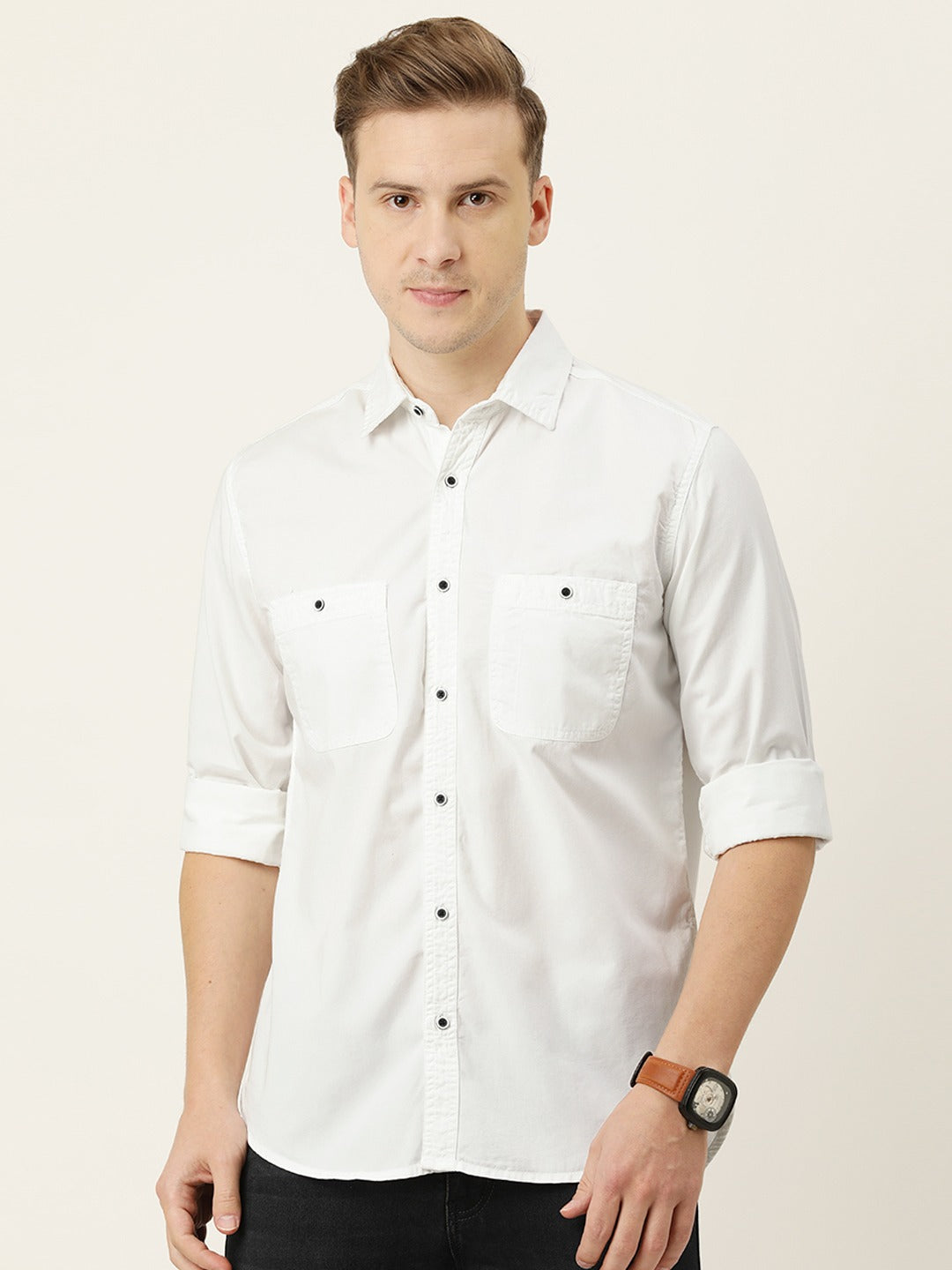 Solid Casual Shirt