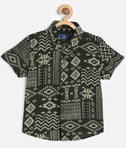 Printed Kids-Boys Shirt