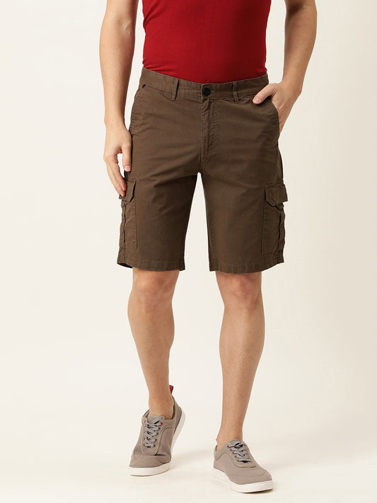 Solid Cargo Shorts