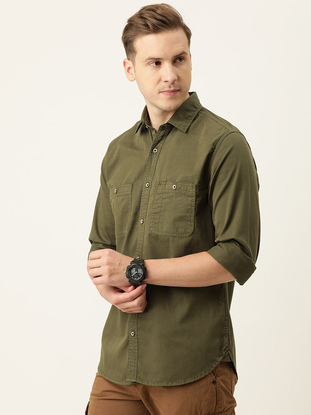 Solid Casual Shirt