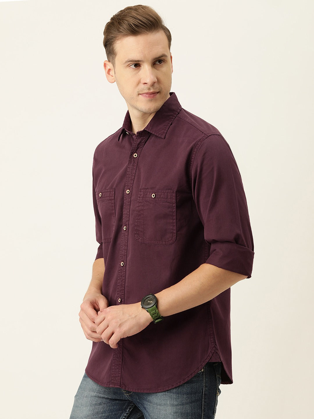 Solid Casual Shirt