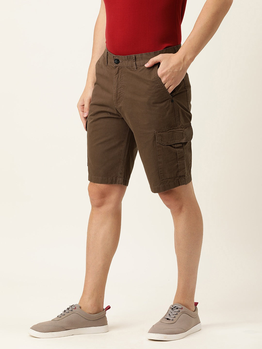 Solid Cargo Shorts