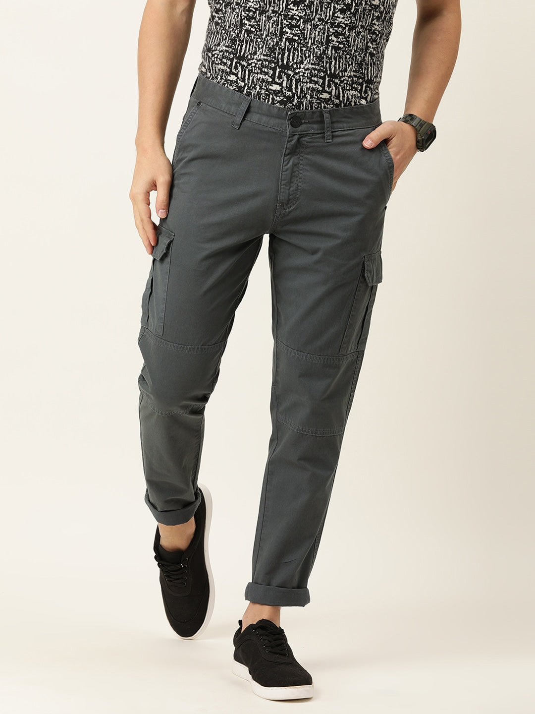 Solid Cargo Trousers