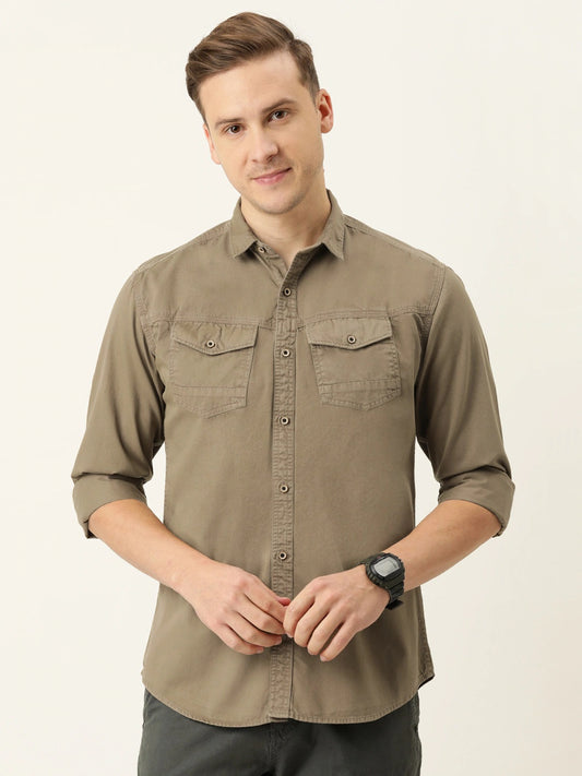 Solid Casual Shirt