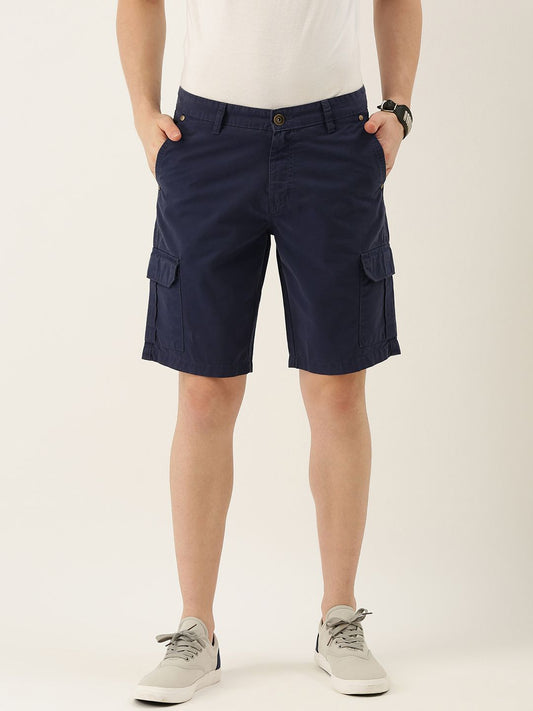 Solid Cargo Shorts