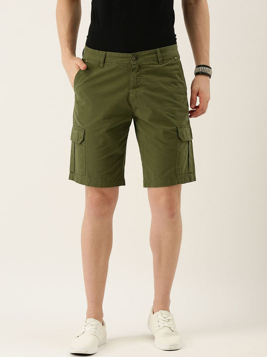 Solid Cargo Shorts